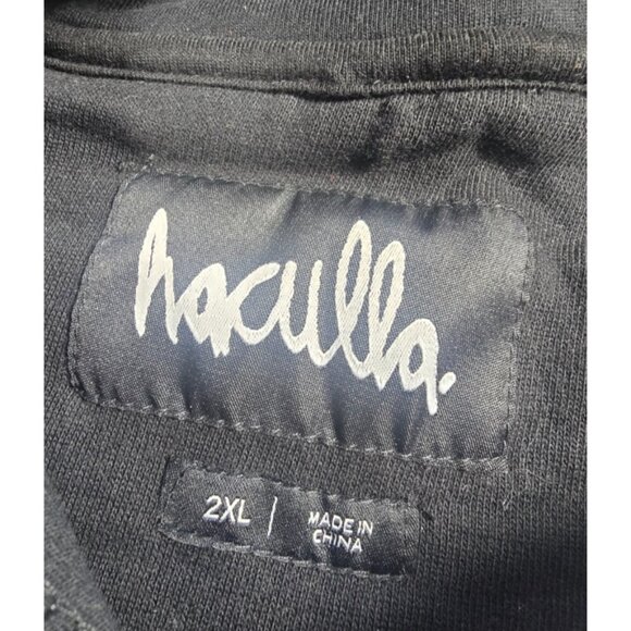 NWOT Haculla Hoodie Unisex 2XL Black Faces Graphic Pullover Streetwear RARE - Picture 4 of 16